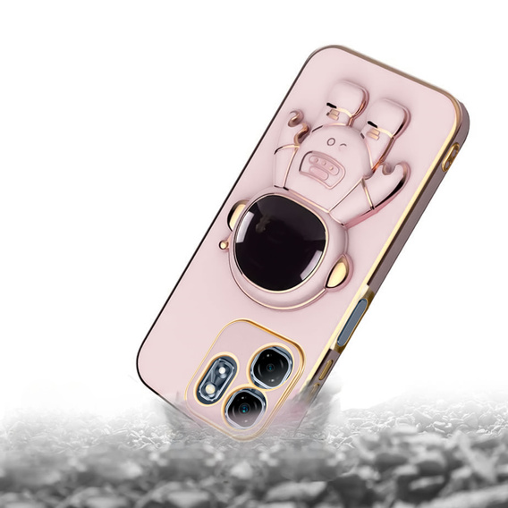 Obal na mobil pre Infinix Hot 50i 4G, Astronaut, ružové