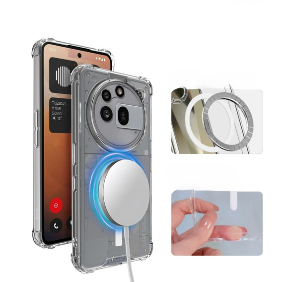 IMAK Obal na mobil pre Nothing Phone 3a Pro, Dropproof, priehľadné