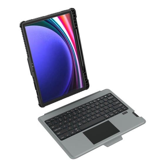 Puzdro + klávesnica Galaxy Tab S9+, NILLKIN Bumper Pen Slot, čierne
