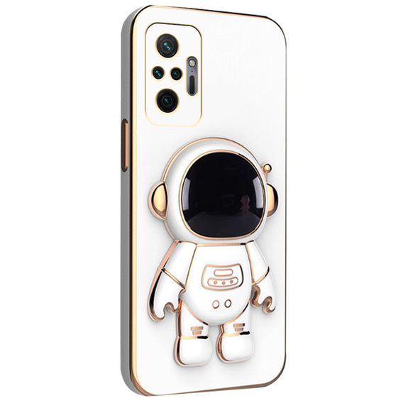 Obal na mobil pre Xiaomi Redmi Note 10 Pro, Astronaut, biele
