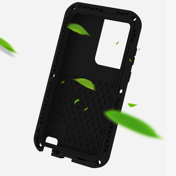 Love Mei Obal na mobil pre Samsung Galaxy S23 Ultra, armored without glass, žlté
