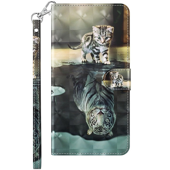 Klapkové puzdro pre Oppo A17, Wallet, Cat & Tiger