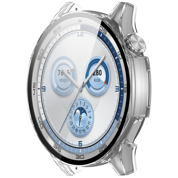 Puzdro 2v1 + tvrdené sklo pre Huawei Watch GT 5 46mm, priehľadné