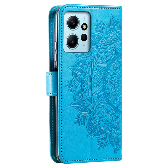 Klapkové puzdro pre Xiaomi Redmi Note 12 4G, Mandala, modré