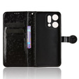 Klopové puzdro pre Oppo Reno 14, Wallet Rhombus, čierne