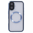 Magnetické puzdro Dual Glass MagSafe pre iPhone 16, modré