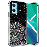 Obal na mobil pre Realme 9i / Oppo A96, Glittery, čierne