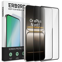 2x tvrdené sklo ERBORD 3D pre OnePlus Nord 5 pre celý displej
