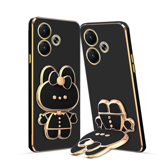 Puzdro pre Xiaomi Redmi 13, Bunny, čierne