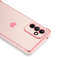 Puzdro pre Samsung Galaxy S23 FE, Electro heart, ružové rose gold + Full Glue Ceramic Glass