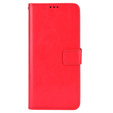 Klapkové puzdro pre Motorola Moto G85, Crazy Horse Wallet, červené