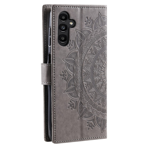 Klapkové puzdro pre Samsung Galaxy S23 FE, Mandala, sivé