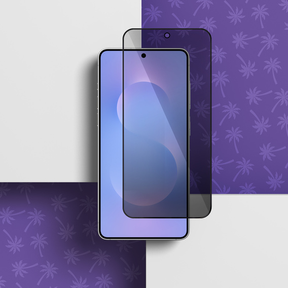 Tmavé sklo na ochranu súkromia Shy Palm pre Samsung Galaxy S25 Edge