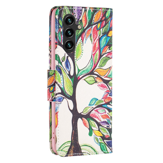 Klapkové puzdro pre Samsung Galaxy A55 5G, Wallet, Tree of life, biele