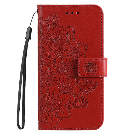 Klapkové puzdro pre Xiaomi Redmi Note 12 4G, Mandala Flower, červené