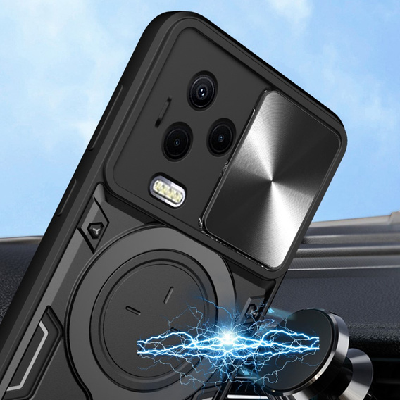 Pancierované puzdro pre Infinix Note 12 2023, CamShield Slide, čierne