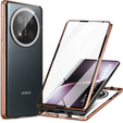Puzdro pre Honor Magic 7 Lite, Magnetic Dual Glass, oranžové
