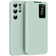 Flipové puzdro pre Samsung Galaxy S24 Ultra, Smart View Wallet, zelený