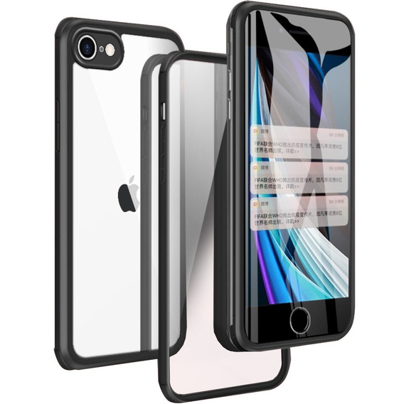 Obal na mobil pre iPhone 7 / 8 / SE 2020 / 2022, ERBORD Guardian, čierne