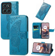 Klapkové puzdro pre Motorola Moto G86 5G, Butterfly, modré