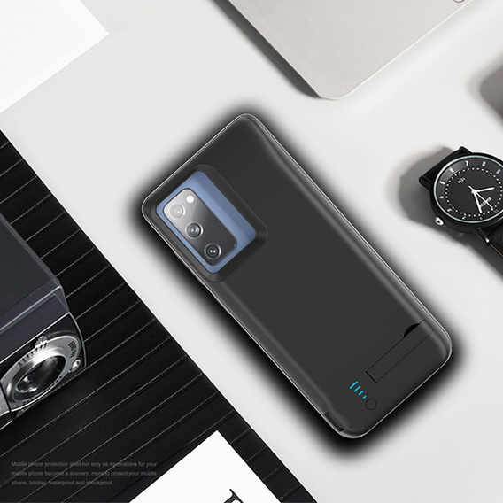 Batériové puzdro 5000 mAh pre Samsung Galaxy S20 FE, čierne
