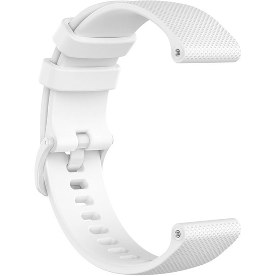 Pasek Silikonowy 18mm do Garmin Vivomove 3S / Vivoactive 4S, White