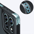 Puzdro pre Xiaomi Redmi 15 5G / 4G, s ochranou fotoaparátu, priehľadné s čiernymi stranami
