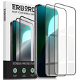 2x tvrdené sklo ERBORD 3D pre iPhone 17 Pro/17/16 Pro pre celý displej