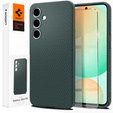 Puzdro Spigen pre Samsung Galaxy S24 FE, Liquid Air, zelený + tvrdené sklo 9H