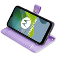 Klapkové puzdro pre Motorola Moto G84 5G, Wallet Zipper Pocket, fialové