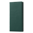 Kožené puzdro pre Samsung Galaxy S23 Plus, ERBORD Grain Leather, zelený