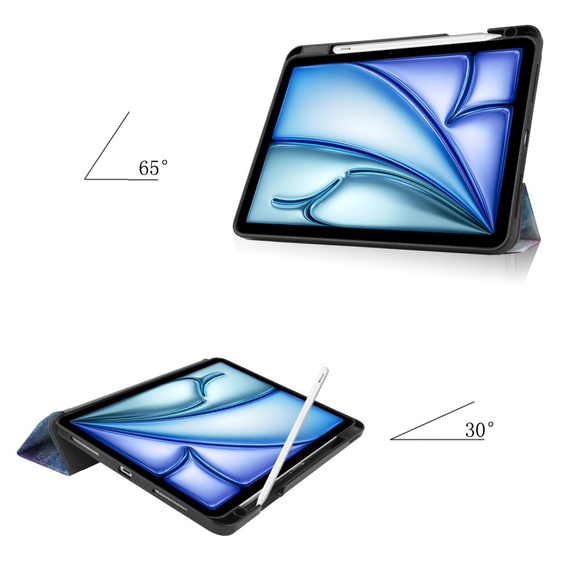 Puzdro pre Apple iPad Air 11" 6 gen. 2024 (A2902, Smartcase, galaxy