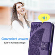 Klapkové puzdro pre Motorola Moto G32, Butterfly, fialové