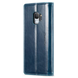 CASEME flipové puzdro pre Samsung Galaxy S9, Waxy Textured, modré