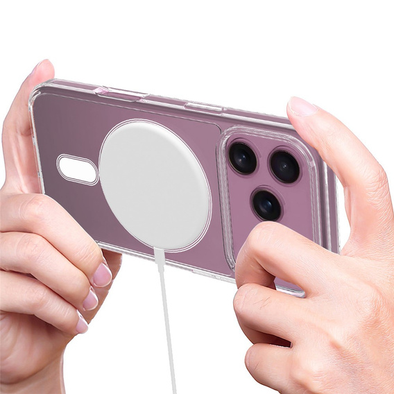 Magnetické puzdro TPU + akryl pre iPhone 17 Pro (kompatibilné s MagSafe)