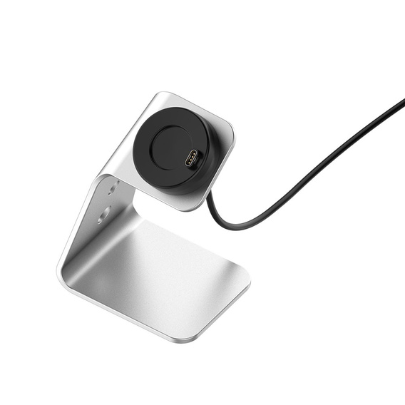 Hliníková USB dokovacia stanica pre Garmin Fenix 7/7S/7X/6/6X/6S, strieborná