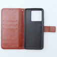 Klapkové puzdro pre Xiaomi 13T / 13T Pro, Crazy Horse Wallet, hnedé