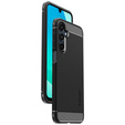 Puzdro Spigen pre Samsung Galaxy A16 4G/ 5G, Rugged Armor MagSafe, čierne + tvrdené sklo 9H