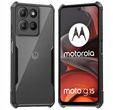 Obal na mobil pre Motorola Moto G15 / Motorola Moto G15 Power, AntiDrop Hybrid, čierne