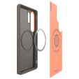 Spigen puzdro pre Samsung Galaxy S25 Ultra, Nano Pop MagSafe, sivé + tvrdené sklo 9H