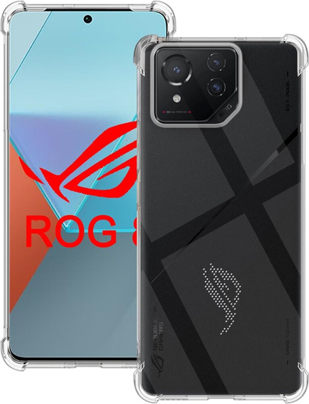 Obal na mobil pre ASUS ROG Phone 8 Pro, Dropproof, priehľadné