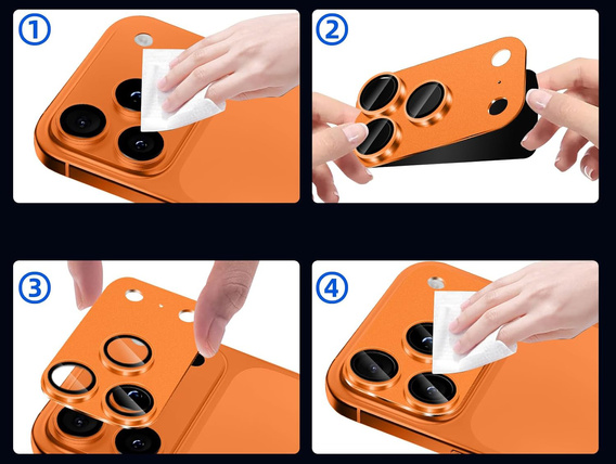 2x tvrdené sklo ERBORD pre fotoaparát iPhone 17 Pro