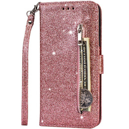 Klapkové puzdro pre Xiaomi Redmi Note 8 Pro, Wallet Zippered, ružové rose gold