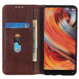 Obal na mobil pre Xiaomi Redmi Note 13 Pro 4G / Xiaomi Redmi Note 14S / Xiaomi Poco M6 Pro 4G, Wallet Litchi Leather, hnedé