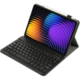 Puzdro s bluetooth klávesnicou pre Xiaomi Pad 7 / 7 Pro, čierne