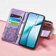 Klapkové puzdro pre Xiaomi Redmi Note 14 4G, Butterfly, fialové