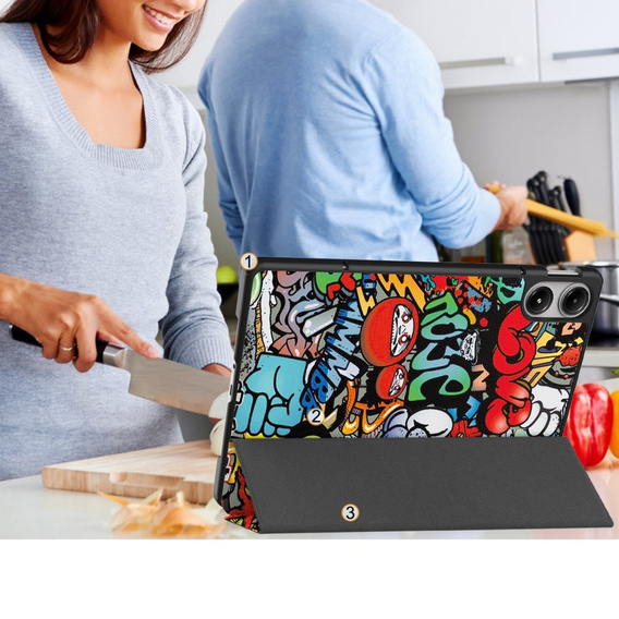 Puzdro pre Xiaomi Redmi Pad Pro / Xiaomi Poco Pad, Smartcase, graffiti