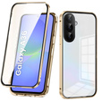 Puzdro pre Samsung Galaxy A36, Magnetic Dual Glass, zlaté