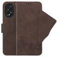 Klapkové puzdro pre Oppo A58 4G, Card Slot, hnedé