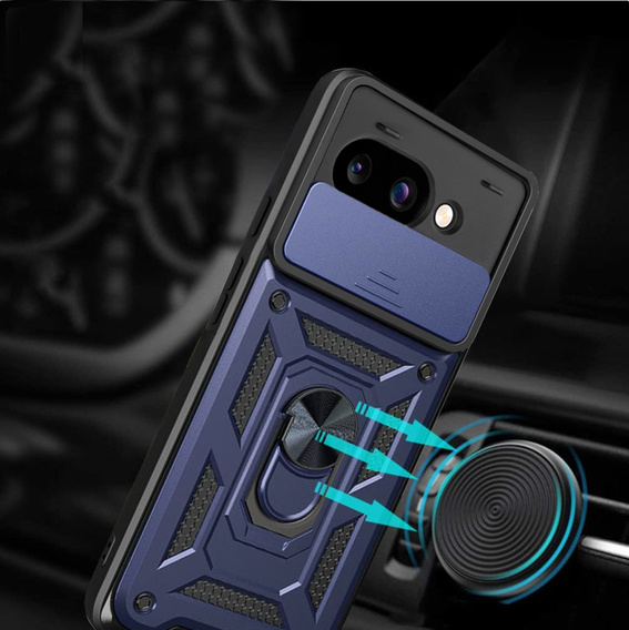 Obal na mobil pre Google Pixel 9A, CamShield Slide, modré